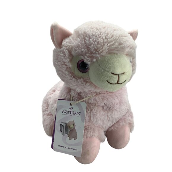 Warmies Llama Lavendar Scented Plush Stuffed Animal Heatable Pink NWT NEW - Picture 1 of 9